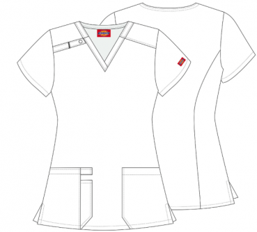 Preview: Dickies Medical Damenkasack in Let's Flamingle